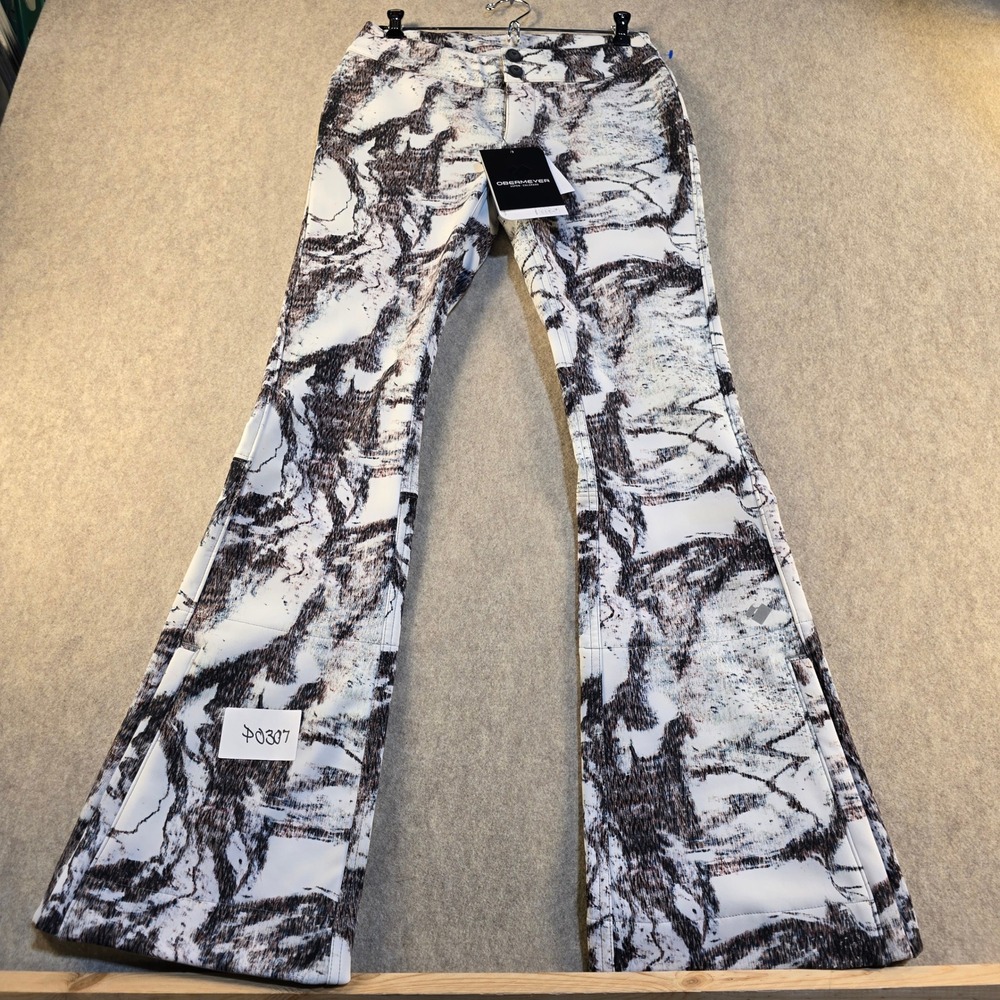 Obermeyer Printed Bond Pant Women 2 Mtn Mirage Ski Snowboard Softshell 15013 NEW